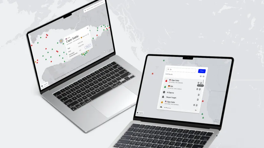 HAVA in production — the platform running across two laptops
